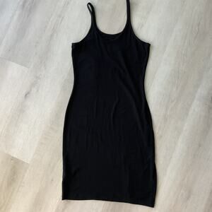 T by Alexander Wang Womens Size S Black Cami Jacquard Dress